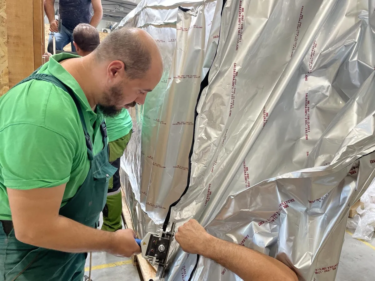 Alu-folija barijerna zaštita tereta — Logistika pakovanja